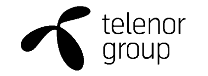 Telenor group black logo